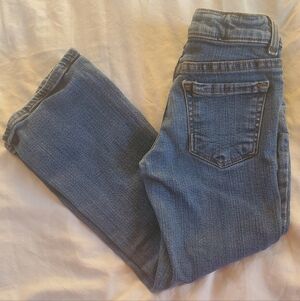 Arizona Blue Denim Distressed Youth Jeans, Size 6 Reg
